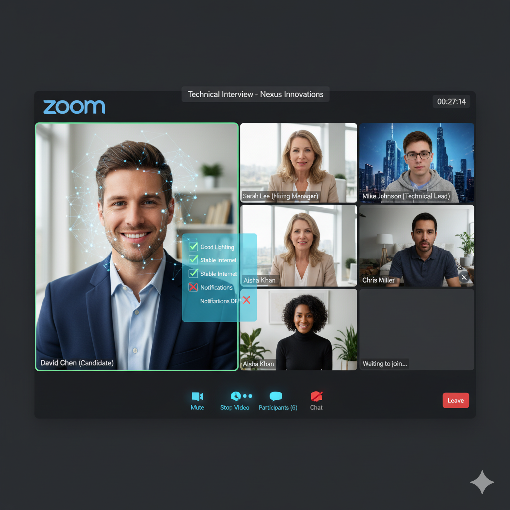 ראיון עבודה בזום